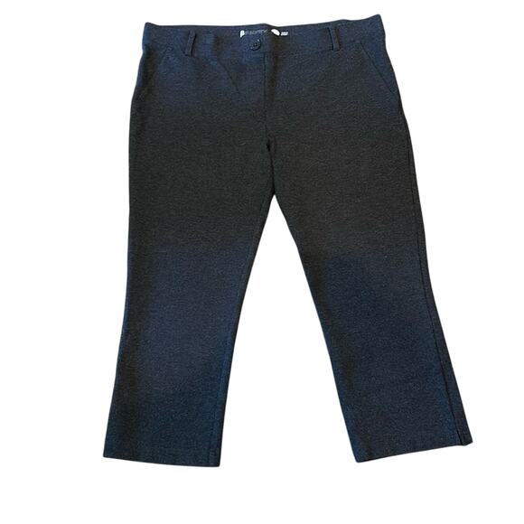 Betabrand Crop Dress Yoga Charcoal Gray Stretch Workwear Pant Size XL - Picture 2 of 8